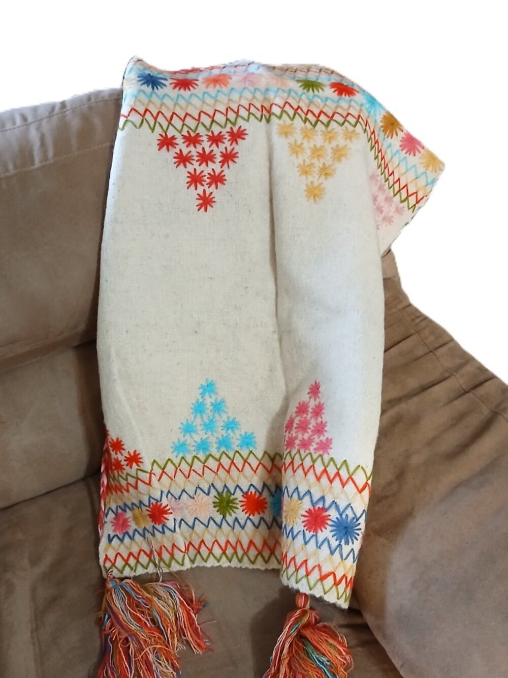 Wool "Erika" Multi-Color Throw from Global Trunk